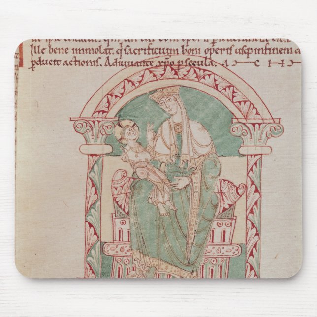 Virgin and Child with St. Gregory the Great Mouse Mat (Front)