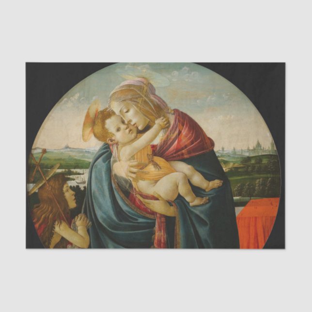 Virgin and Child with St. John the Baptist Tissue Paper (Front)