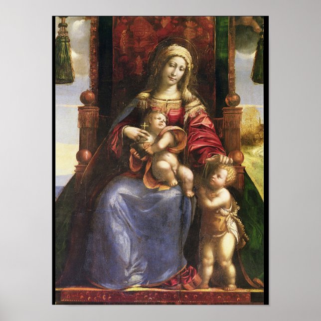 Virgin and Child with the infant St. John Poster (Front)