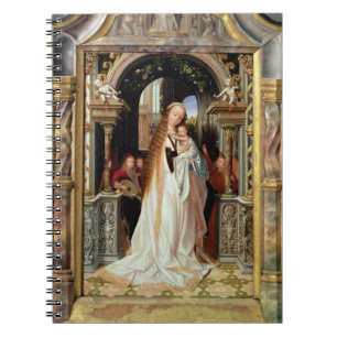 Virgin and Child with Three Angels, central panel Notebook