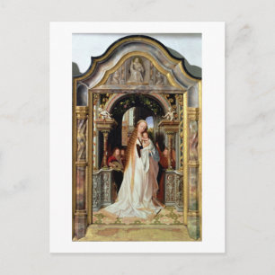 Virgin and Child with Three Angels, central panel Postcard