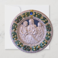 VIRGIN CHILD AND ANGELS FLORAL CROWN Christmas