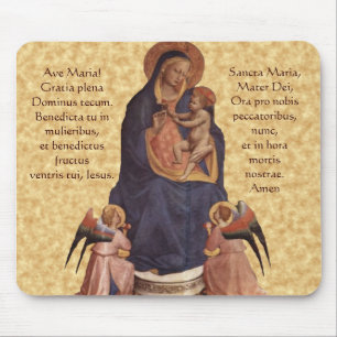 Virgin & Child, Ave Maria Mouse Pad