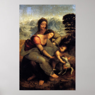 Virgin & Child w/ St.Anne & Lamb Poster