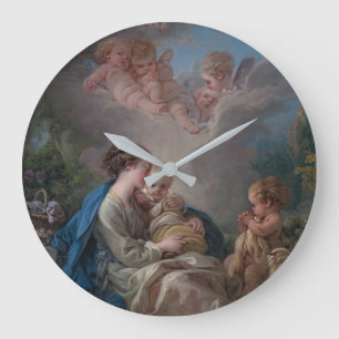 Virgin & Child with the Saint John the Baptist Large Clock