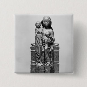 Virgin  closed, early 15th century 15 cm square badge