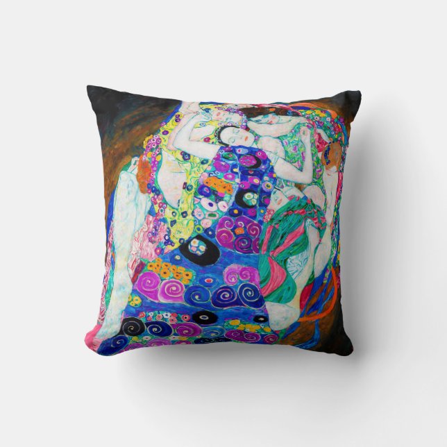 Virgin (Girls), Gustav Klimt Cushion (Front)