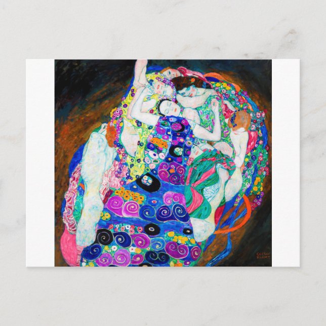 Virgin (Girls), Gustav Klimt Postcard (Front)