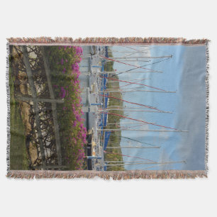 Virgin Gorda Yacht Harbour Throw Blanket