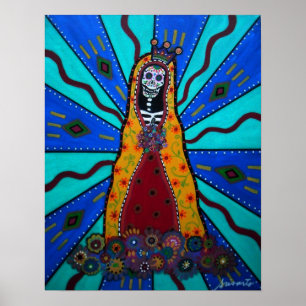 VIRGIN GUADALUPE DAY OF THE DEAD POSTER
