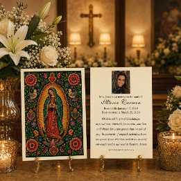 Virgin Guadalupe Mexican Folk Art Funeral