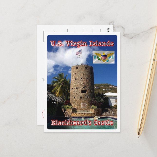 Virgin Islands - Blackbeard's Castle - Postcard (Front/Back In Situ)
