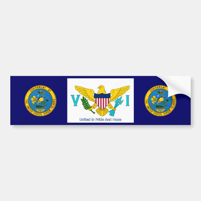 Virgin Islands Bumper Sticker (Front)