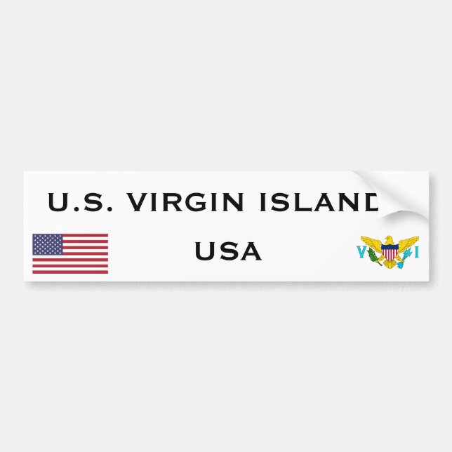 Virgin Islands* Bumper Sticker (Front)