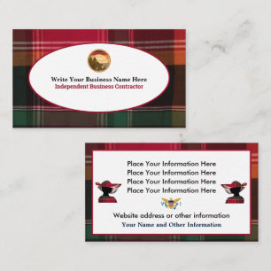 Virgin Islands Caribbean Madras USVI Business Card
