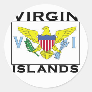 Virgin Islands Classic Round Sticker