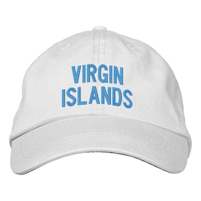 VIRGIN ISLANDS EMBROIDERED HAT (Front)