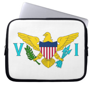 Virgin Islands Flag Laptop Sleeve