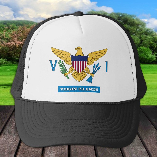 Virgin Islands Hat, US Virgin Islands flag Trucker Hat (Creator Uploaded)