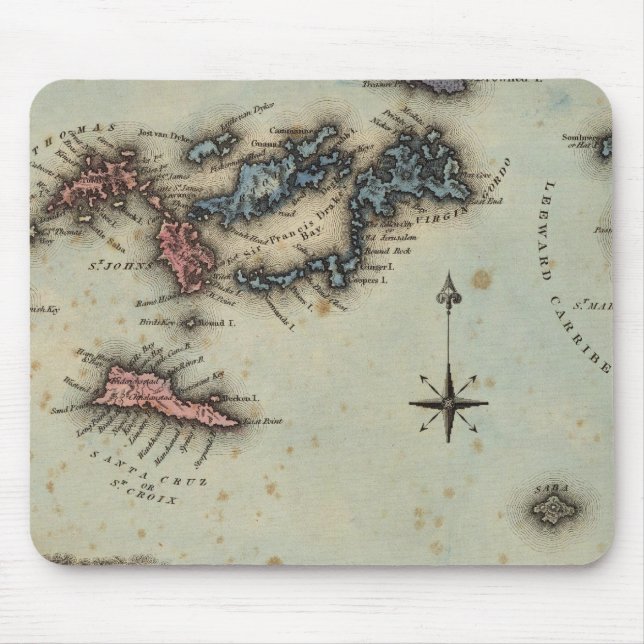 Virgin Islands Mouse Mat (Front)