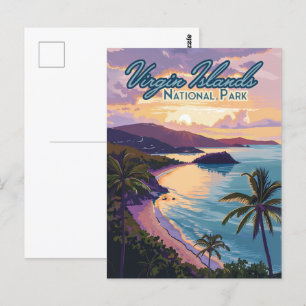 Virgin Islands National Park Beach St John Postcard