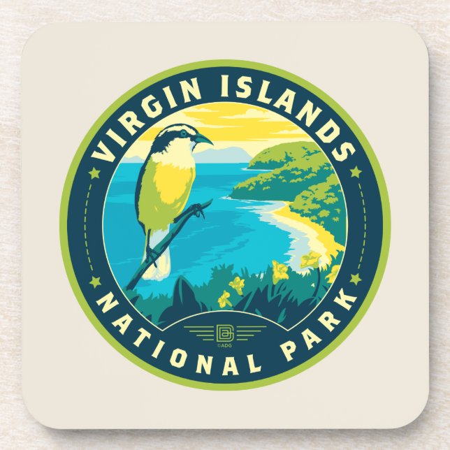 Virgin Islands National Park Coaster (Front)
