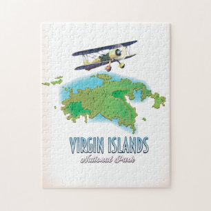 Virgin Islands National Park map Jigsaw Puzzle