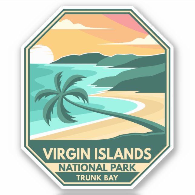Virgin Islands National Park Minimal Retro Emblem (Front)