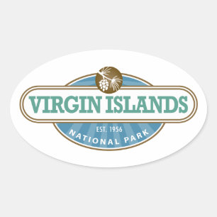 Virgin Islands National Park Oval Sticker