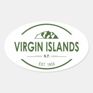 Virgin Islands National Park Oval Sticker