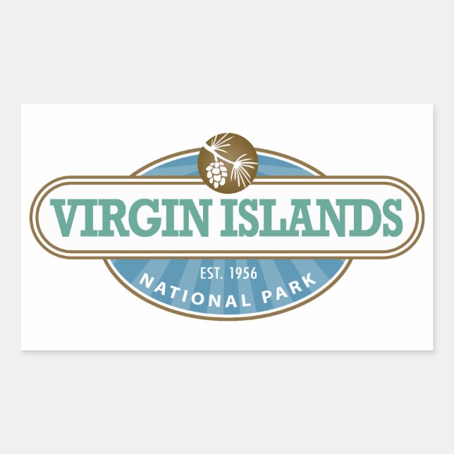 Virgin Islands National Park Rectangular Sticker (Front)