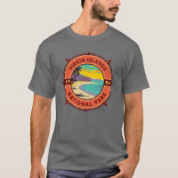 Virgin Islands National Park Retro Compass Emblem