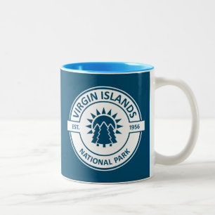 Virgin Islands National Park Sun Trees Two-Tone Coffee Mug
