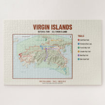 Virgin Islands National Park Trail Map Puzzle