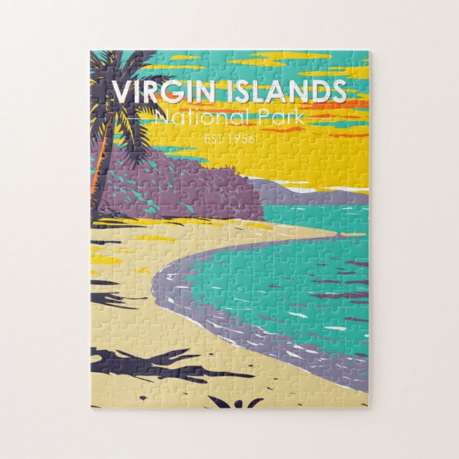 Virgin Islands National Park Trunk Bay Beach  Jigsaw Puzzle (Vertical)