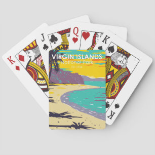 Virgin Islands National Park Trunk Bay Beach  Playing Cards