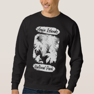 Virgin Islands Palm tree St John National Park Sai Sweatshirt
