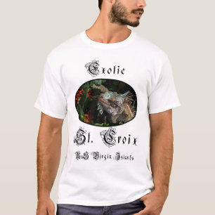  Virgin Islands St. Croix USVI Tropical Iguana T-Shirt