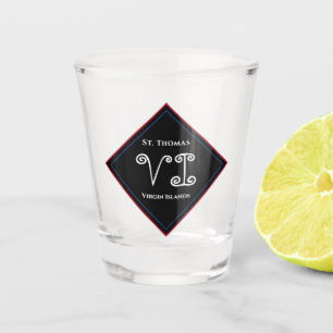 Virgin Islands USVI St. Thomas Personalize Shot Glass