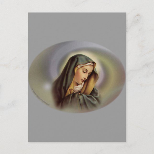 Virgin Mary 2 Postcard (Front)