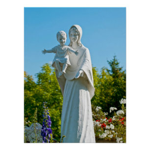 Virgin Mary and Baby Jesus in Remagen Poster