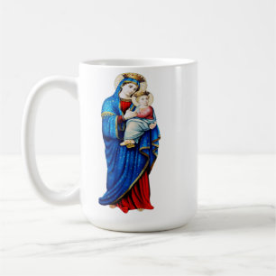 Virgin Mary and Baby Jesus Mater Admirabilis Art  Coffee Mug