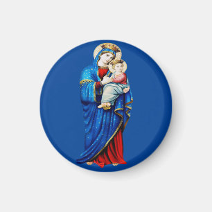 Virgin Mary and Baby Jesus Mater Admirabilis Art Magnet
