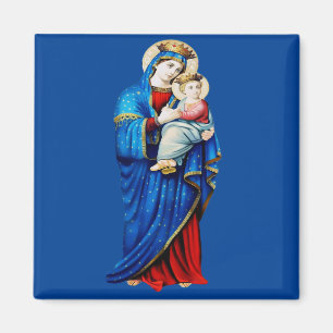 Virgin Mary and Baby Jesus Mater Admirabilis Art Magnet