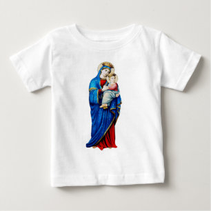 Virgin Mary and Baby Jesus Mater Admirabilis Art T-Shirt