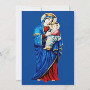 Virgin Mary and Baby Jesus Mater Admirabilis Art  Thank You Card