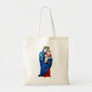 Virgin Mary and Baby Jesus Mater Admirabilis Art  Tote Bag