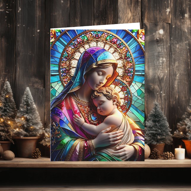 Virgin Mary and Baby Jesus | Religious Christmas Card (Creator Uploaded)