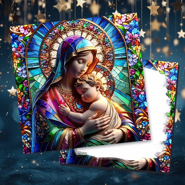 Virgin Mary and Baby Jesus | Religious Christmas Card (Creator Uploaded)