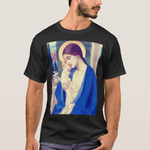 Virgin Mary and Child by Marianne Stokes T-Shirt
